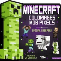 Minecraft Coloriages mob pixels