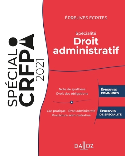 Sara Brimo - Epreuves écrites du CRFPA - Spécialité droit administratif.