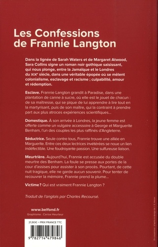 Les confessions de Frannie Langton - Occasion