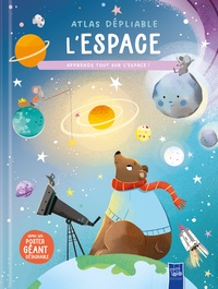 Atlas dépliable L'espace - Apprends tout sur l'espace !