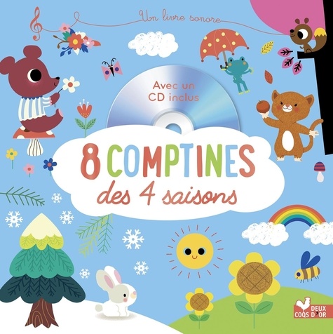 8 comptines des 4 saisons  avec 1 CD audio