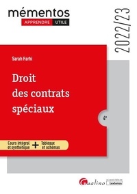 Sarah Farhi - Droit des contrats spéciaux.