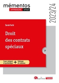 Sarah Farhi - Droit des contrats spéciaux.
