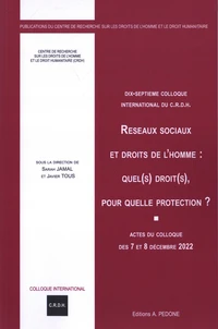 Réseaux sociaux et droits de l'homme : quel(s) droit(s), pour quelle protection ? : actes du colloque des 7 et 8 décembre 2022