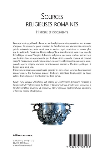 Sources religieuses romaines. Histoire et documents
