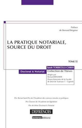 Sarah Torricelli-Chrifi - La pratique notariale, source du droit.
