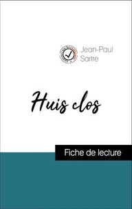 Analyse de l'œuvre : Huis clos (résumé et fiche de lecture plébiscités par les enseignants sur fichedelecture.fr)