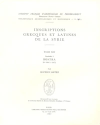 Inscriptions grecques et latines de la Syrie