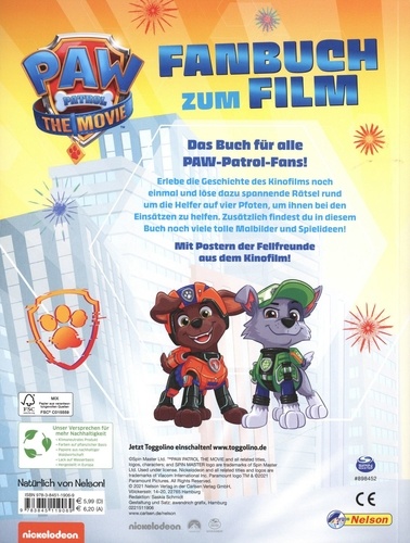 Paw Patrol The Movie fanbuch zum film