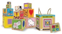  Sassi éditions - Eco-cubes & livre - Découvre les chiffres, les formes, les couleurs, les animaux et l'alphabet !.