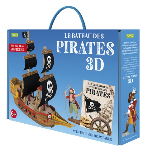 Le bateau des pirates 3D. Livre et maquette à construire