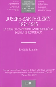 Joseph-Barthélemy (1874-1945)