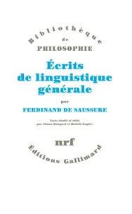Ecrits De Linguistique Generale