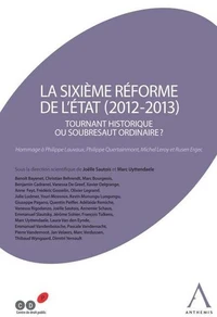 La sixième réforme de l'Etat (2012-2013)