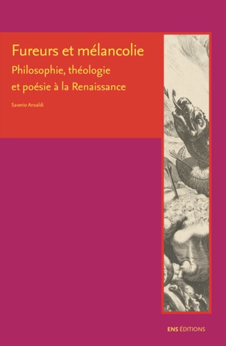 Fureurs et mélancolie. Philosophie, théologie et poésie à la Renaissance