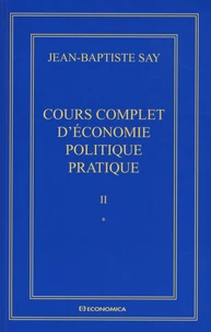 Cours complet d'économie politique pratique