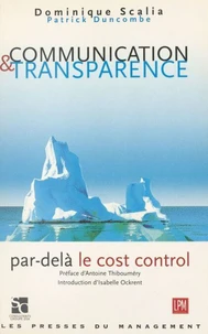 COMMUNICATION ET TRANSPARENCE.