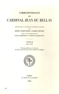 Correspondance du cardinal Jean du Bellay