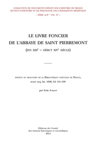 Le livre foncier de l'abbaye de Saint-Pierremont (fin XIIIe - début XIVe siècle)