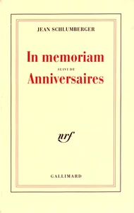 In memoriam suivi de Anniversaires