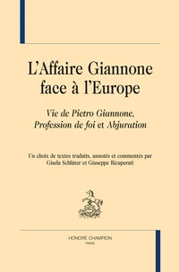 L'affaire Giannone face à l'Europe