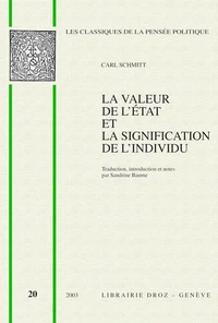 La valeur de l'état et la signification de l'individu