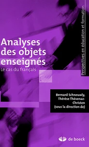 Analyses des objets enseignés