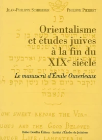 Orientalisme et études juives à la fin du XIXe siècle