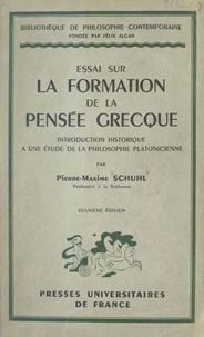 Essai sur la formation de la pensée grecque