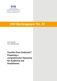 Transfer Price Confusion? - Proposing a comprehensive Taxonomy for Academia and Practitioners
