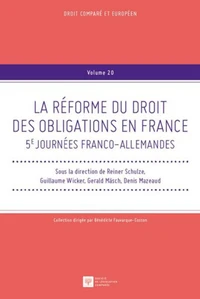 La réforme du droit des obligations en France
