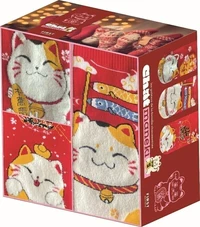 Les goûters de la famille chaussettes Chat maneki