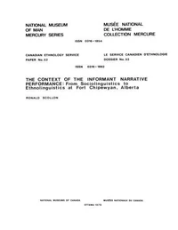 Context of the informant narrative performance