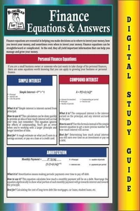 Finance Equations & Answers (Blokehead Easy Study Guide)