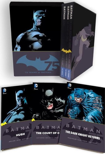 Scott Snyder et Frank Miller - Batman 75th Anniversary Commemorative Collection - 3 volumes : The Dark Knight Returns ; The Court of Owls ; Hush.