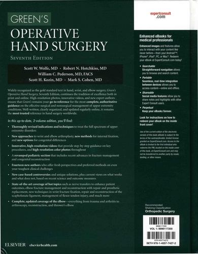 Green's Operative Hand Surgery. 2 volumes 7th edition
