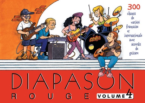  Scouts de France - Diapason Rouge - Volume 4, Carnet de 300 chants avec accords.