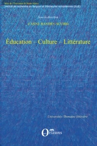 Scubbi anne Bandry - Education - culture - litterature.