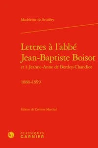 Lettres à l'Abbé Jean-Baptiste Boisot et à Jeanne-Anne de Bordey-Chandiot