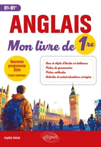 Anglais Mon livre de 1re