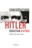 Sebastian Haffner - Considérations sur Hitler.
