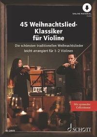 45 traditional Christmas carols for violin