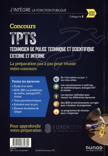 Concours TPTS Technicien de Police Technique et Scientifique. Tout-en-un  Edition 2022-2023