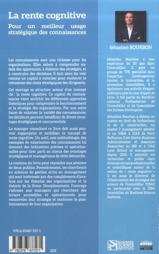 La rente cognitive. Pour un meilleur usage stratégique des connaissances