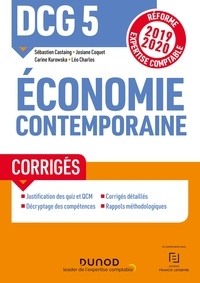E-books téléchargement gratuit deutsch DCG 5 Economie contemporaine - Corrigés  - Réforme Expertise comptable 2019-2020 9782100799367