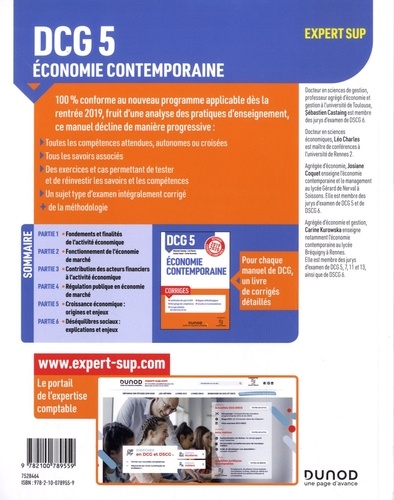 DCG 5 Economie contemporaine  Edition 2019-2020