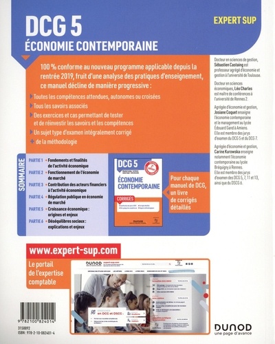 DCG 5 Economie contemporaine. Manuel 2e édition