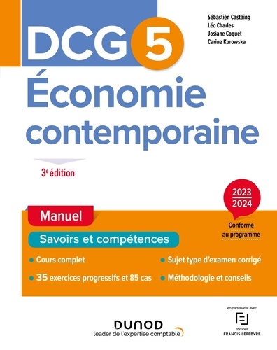 Economie contemporaine DCG 5. Manuel  Edition 2023-2024