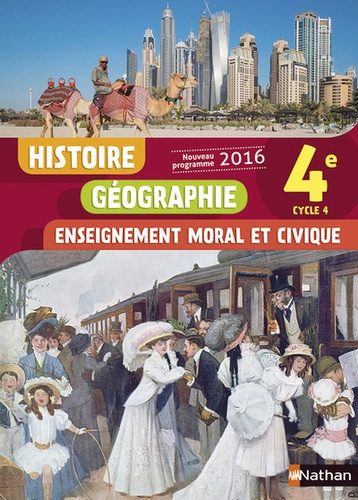 Sébastien Cote et Anne-Marie Hazard-Tourillon - Histoire Géographie Enseignement moral et civique 4e Cycle 4.