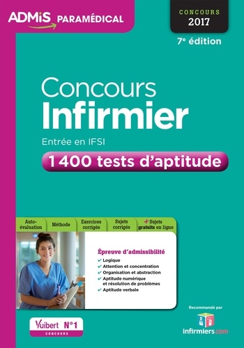 Concours Infirmier. 1400 tests d'aptitude  Edition 2017